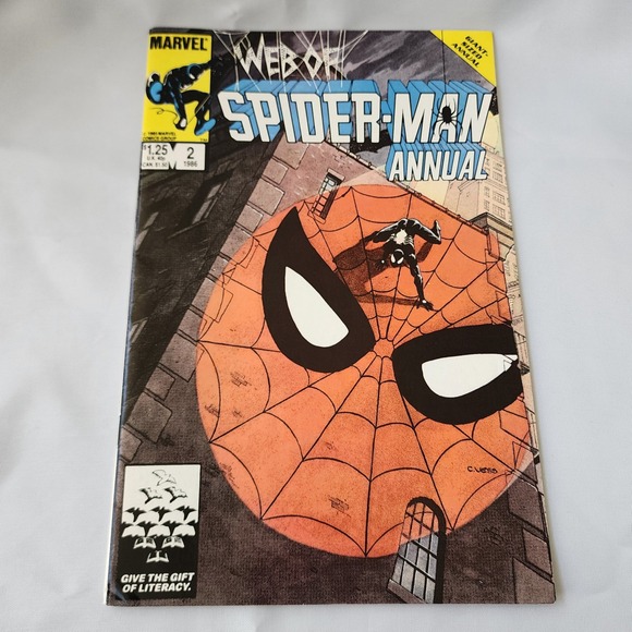 Marvel Web of Spider-Man Annual #2 Comic Book 1986 Giant-Sized Collector FN Rare - Picture 1 of 7